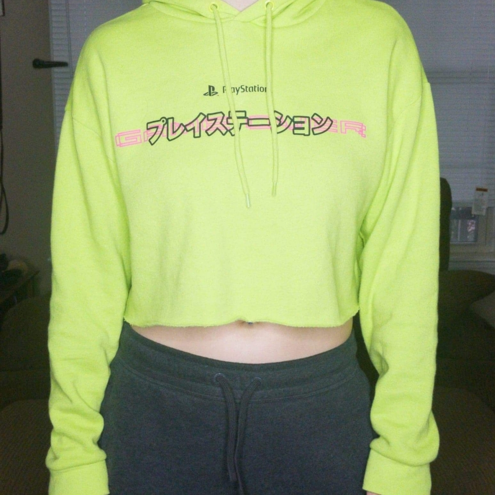 Cropped Gamer Girl Hoodie